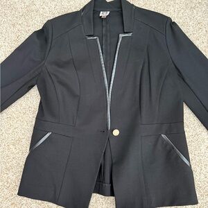 Anne Klein Black Blazer with Gold Button